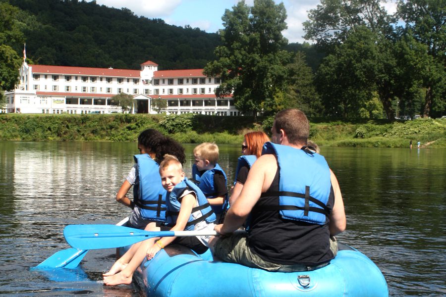 Delaware River Raft at Shawnee Inn in the Poconos.