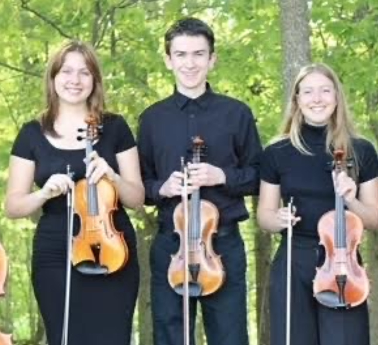 Members of the musical group Pocono Chamber Trio